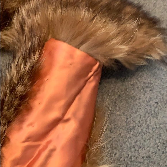 Vintage real Raccoon fur collar scarf - Picture 6 of 8